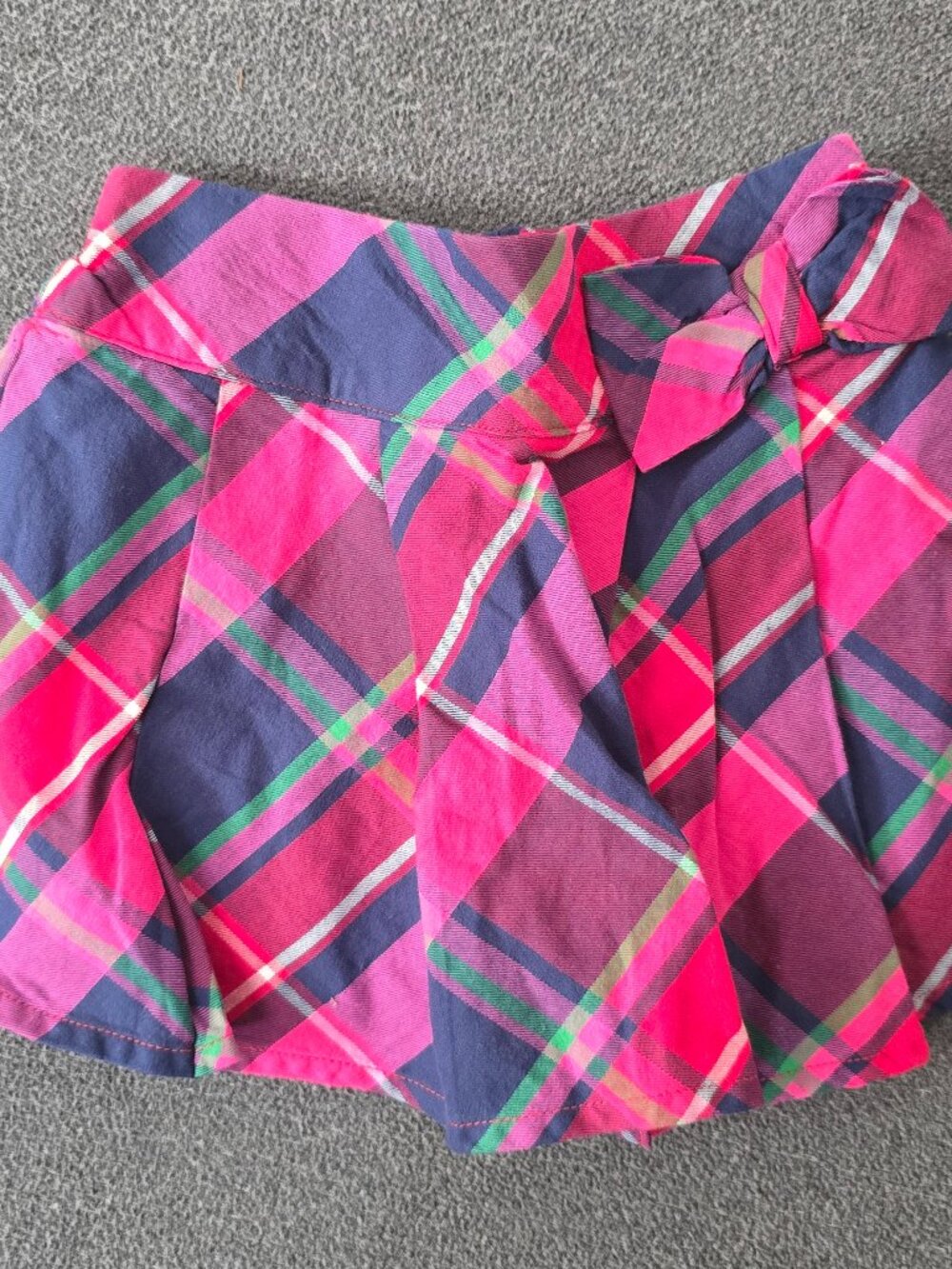 NWT Gymboree pink and blue plaid skirt Girl's Size 18-24 months
